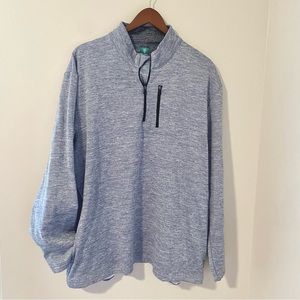 Pro Tour Golf Gray 3/4 Zip Pullover Size XXL